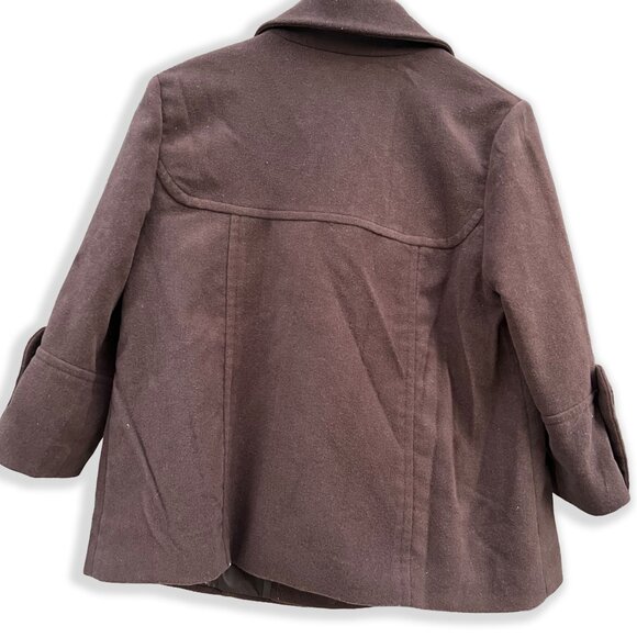 Jack by BB Dakota | Double Breasted Peacoat in Brown | L (fits like M) - Picture 5 of 10